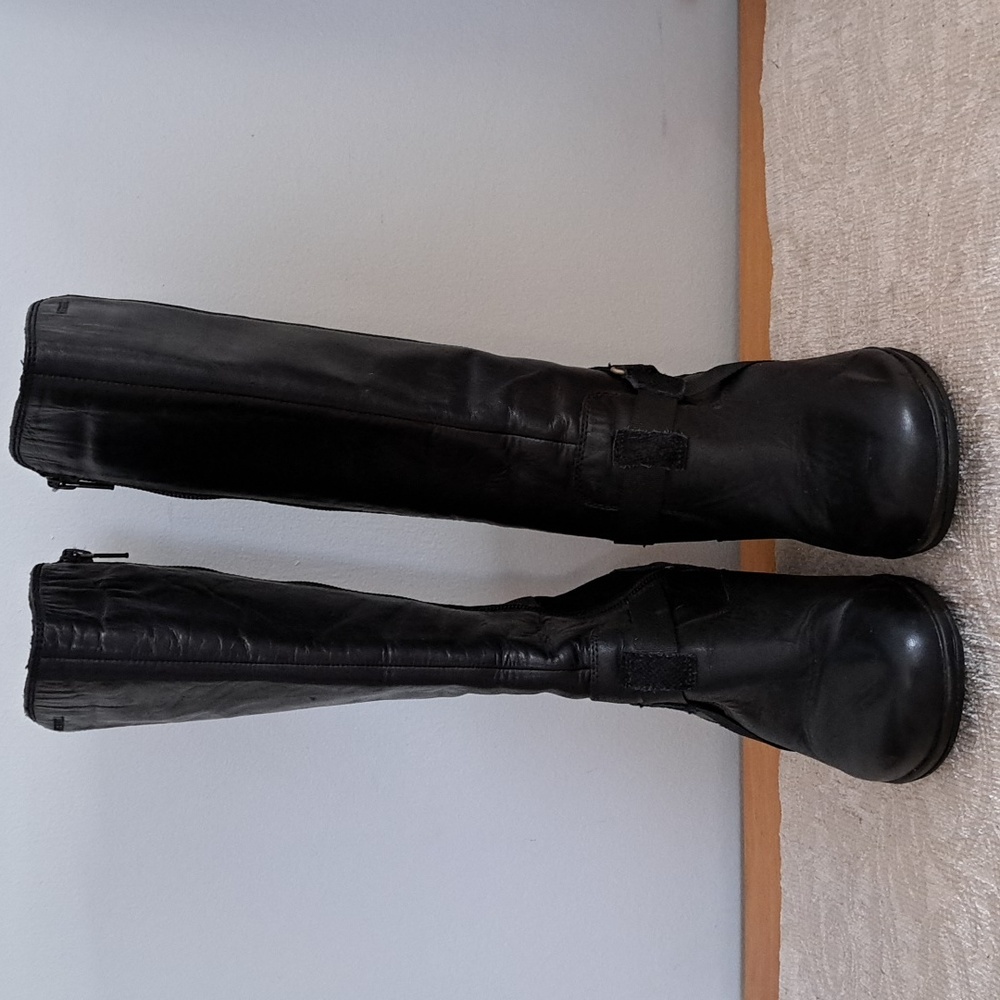 Merrell Evera Fade Heeled Black Leather Zip Boots Women's Size 6.5 - Picture 3 of 10